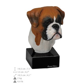 Bokser ręcznie pomalowana statuetka Art-Dog